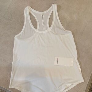 Lululemon Athletica White Racerback Tank Top